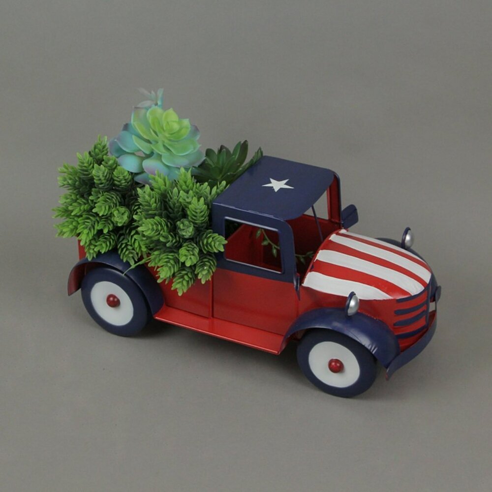 New Americana Flag metal decorative Truck